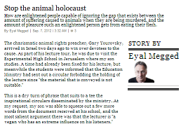 Stop the animal holocaust | Haaretz Daily Newspaper